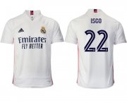 Wholesale Cheap Men 2020-2021 club Real Madrid home aaa version 22 white Soccer Jerseys