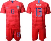 Wholesale Cheap USA #13 Morgan Away Soccer Country Jersey