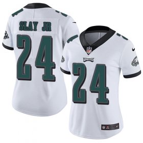 Wholesale Cheap Nike Eagles #24 Darius Slay Jr White Women\'s Stitched NFL Vapor Untouchable Limited Jersey