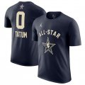 Cheap Men's 2024 All-Star #0 Jayson Tatum Navy T-Shirt