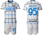 Wholesale Cheap Men 2020-2021 club Inter milan away 95 white Soccer Jerseys