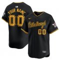 Cheap Men's Pittsburgh Pirates Active Player Custom Black Alternate Limited Baseball Stitched Jersey