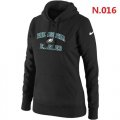 Wholesale Cheap Women's Nike Philadelphia Eagles Heart & Soul Pullover Hoodie Black