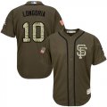 Wholesale Cheap Giants #10 Evan Longoria Green Salute to Service Stitched MLB Jersey