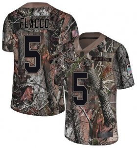 Wholesale Cheap Nike Broncos #5 Joe Flacco Camo Men\'s Stitched NFL Limited Rush Realtree Jersey