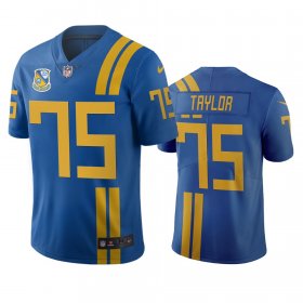 Wholesale Cheap Jacksonville Jaguars #75 Jawaan Taylor Royal Vapor Limited City Edition NFL Jersey