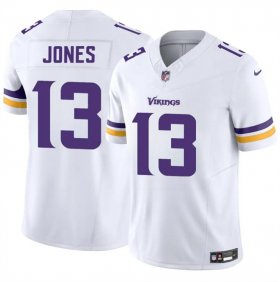 Cheap Men\'s Minnesota Vikings #13 Daniel Jones White 2024 F.U.S.E. Vapor Untouchable Limited Stitched Jersey