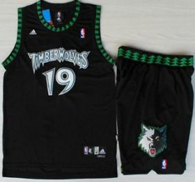 Wholesale Cheap Minnesota Timberwolves #19 Sam Cassell Black Swingman Jersey Short Suits