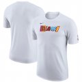 Cheap Men's Miami Heat White 2022-23 City Edition Essential Warmup T-Shirt