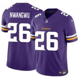 Cheap Men\'s Minnesota Vikings #26 Kene Nwangwu Purple 2023 F.U.S.E. Vapor Untouchable Limited Stitched Jersey