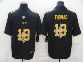 Wholesale Cheap Men\'s New Orleans Saints #13 Michael Thomas Black 2020 Shadow Logo Vapor Untouchable Stitched NFL Nike Limited Jersey