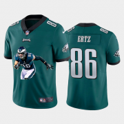 Wholesale Cheap Men's Philadelphia Eagles #86 Zach Ertz Midnight Green Player Portrait Edition 2020 Vapor Untouchable Stitched NFL Nike Limited Jersey