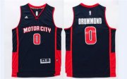 Wholesale Cheap Men's Detroit Pistons #0 Andre Drummond Revolution 30 Swingman Navy Blue Jersey