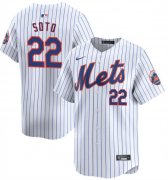 Cheap Youth New York Mets #22 Juan Soto White 2024 Home Limited Stitched Baseball Jersey