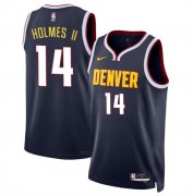 Cheap Men's Denver Nuggets #14 DaRon Holmes II Navy 2024 Draft Icon Edition Stitched Basketball Jersey