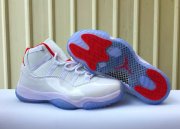 Wholesale Cheap Women's Air Jordan 11 Retro Shoes White/Red