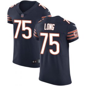 Wholesale Cheap Nike Bears #75 Kyle Long Navy Blue Team Color Men\'s Stitched NFL Vapor Untouchable Elite Jersey