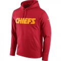 Wholesale Cheap Men's Kansas City Chiefs Nike Red Circuit Wordmark Essential Performance Pullover Hoodie