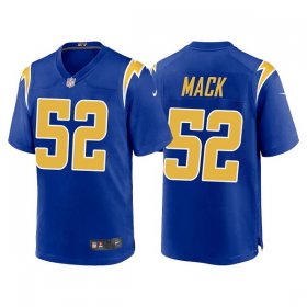 Wholesale Cheap Men\'s Los Angeles Chargers #52 Khalil Mack Royal Vapor Untouchable Limited Stitched Jersey