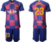 Wholesale Cheap Barcelona #23 Umtiti 20th Anniversary Edition Home Soccer Club Jersey