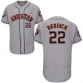 Wholesale Cheap Astros #22 Josh Reddick Grey Flexbase Authentic Collection 2019 World Series Bound Stitched MLB Jersey