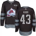 Wholesale Cheap Adidas Avalanche #43 Nazem Kadri Black 1917-2017 100th Anniversary Stitched NHL Jersey