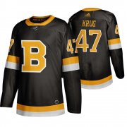 Wholesale Cheap Adidas Boston Bruins #47 Torey Krug Black 2019-20 Authentic Third Stitched NHL Jersey