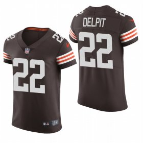 Cheap Cleveland Browns #22 Grant Delpit Nike Men\'s Brwon Team Color Men\'s Stitched NFL 2020 Vapor Untouchable Elite Jersey