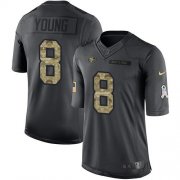 Wholesale Cheap Nike 49ers #8 Steve Young Black Men's Stitched NFL Limited 2016 Salute to Service Jersey