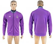 Wholesale Cheap Real Madrid Soccer Jackets Purple