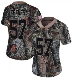 Wholesale Cheap Nike Bills #57 A.J. Epenesas Camo Women\'s Stitched NFL Limited Rush Realtree Jersey