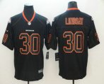 Wholesale Cheap Men's Denver Broncos #30 Phillip Lindsay 2018 Black Lights Out Color Rush Stitched NFL Nike Limited Jersey