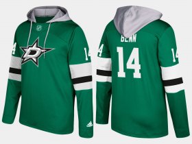 Wholesale Cheap Stars #14 Jamie Benn Green Name And Number Hoodie