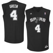 Wholesale Cheap San Antonio Spurs 4 Danny Green Black Fashion Replica Jersey