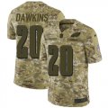 Wholesale Cheap Nike Eagles #20 Brian Dawkins Camo Men's Stitched NFL Limited 2018 Salute To Service Jersey