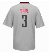 Wholesale Cheap Men's Houston Rockets #3 Chris Paul New Gray Short-Sleeved Stitched NBA Adidas Revolution 30 Swingman Jersey