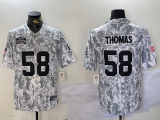 Cheap Men's Kansas City Chiefs #58 Derrick Thomas Arctic Camo 2024 FUSE Salute to Service Limited Stitched Jersey