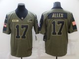 Wholesale Cheap Men's Buffalo Bills #17 Josh Allen Nike Olive 2021 Salute To Service Limited Player Jersey