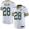 Wholesale Cheap Nike Packers #28 AJ Dillon White Men's 100th Season Stitched NFL Vapor Untouchable Limited Jersey