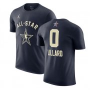 Cheap Men's 2024 All-Star #0 Damian Lillard Navy T-Shirt