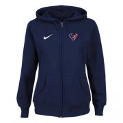 Wholesale Cheap Nike Houston Texans Ladies Tailgater Full Zip Hoodie Blue