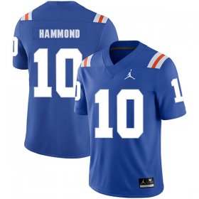 Wholesale Cheap Florida Gators 10 Josh Hammond Blue Throwback College Football Jersey