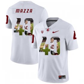 Wholesale Cheap Washington State Cougars 40 Blake Mazza White Fashion College Football Jersey