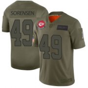 Wholesale Cheap Men's Kansas City Chiefs #49 Daniel Sorensen 2019 Salute to Service Jersey - Limited Camo