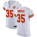 Wholesale Cheap Nike Chiefs #35 Christian Okoye White Men's Stitched NFL Vapor Untouchable Limited Jersey