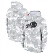 Men's Buffalo Bills 2024 Arctic Camo Salute To Service Club Fleece Pullover Hoodie