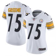 Wholesale Cheap Nike Steelers #75 Joe Greene White Women's Stitched NFL Vapor Untouchable Limited Jersey