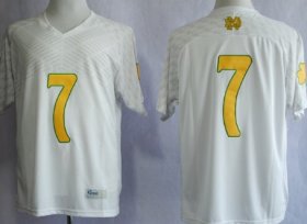 Wholesale Cheap Notre Dame Fighting Irish #7 Stephon Tuitt 2013 Shamrock Series White Jersey