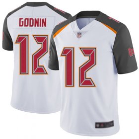 Wholesale Cheap Nike Buccaneers #12 Chris Godwin White Men\'s Stitched NFL Vapor Untouchable Limited Jersey