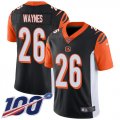 Wholesale Cheap Nike Bengals #26 Trae Waynes Black Team Color Men's Stitched NFL 100th Season Vapor Untouchable Limited Jersey